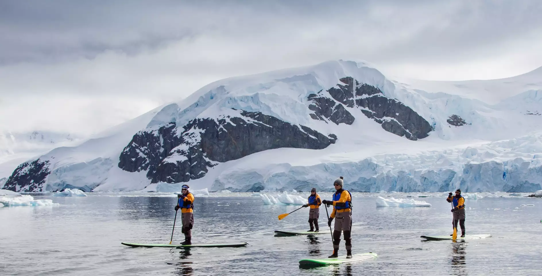 Paddle boarding in the polar regions